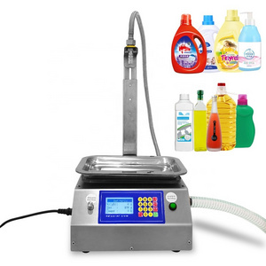 30 g-10 kg Pneumatic Volumetric Soft Drink Hand Soap Gel Oil Water Juice Honey Cream Paste Filling Machine