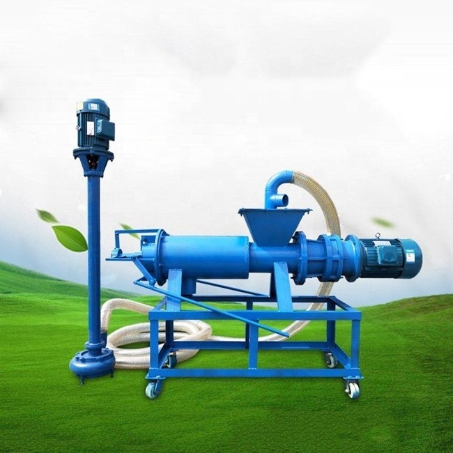 Extrusion Animal Chicken Manure Cow Dung Squeeze Manure Dryer Dewatering Machine