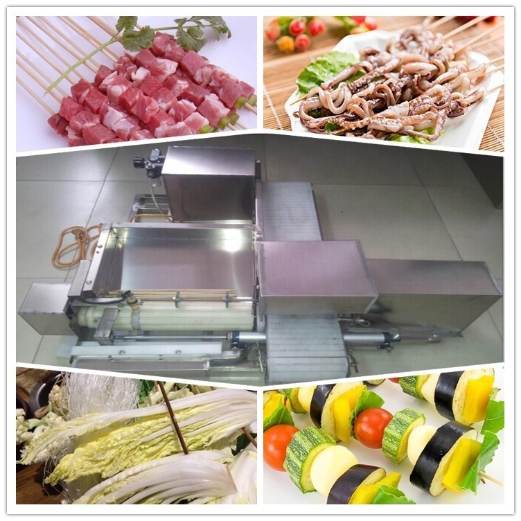 Good quality per hour 2000pcs capacity automatic kebab speated forming machine / satay skewer machine