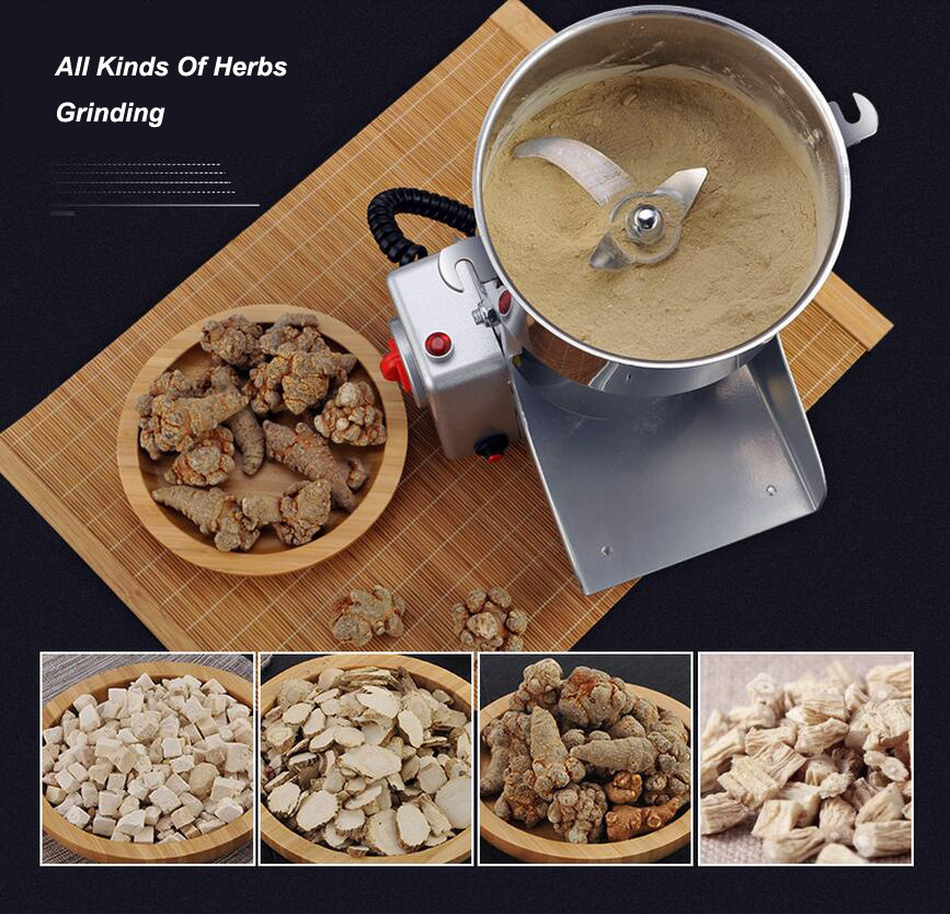 2000g stainless Steel Electric grain mill grinder Chili rice Spice Grinding grinder