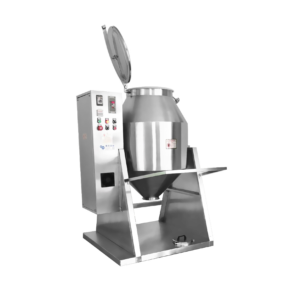 double cone dry detergent powder mixer powder blender Mixing machine screw sugar rotating rotary vacuum device drying mixer