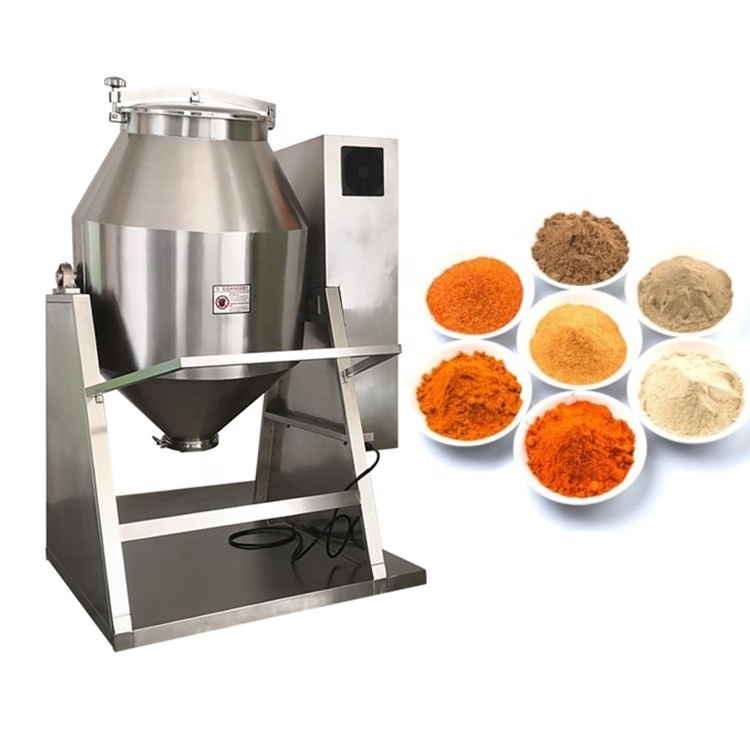 JUYOU High Speed Professional Blender W Type Double Cone Industrial Dry Powder Rotary Drum Mixer Blender Machine