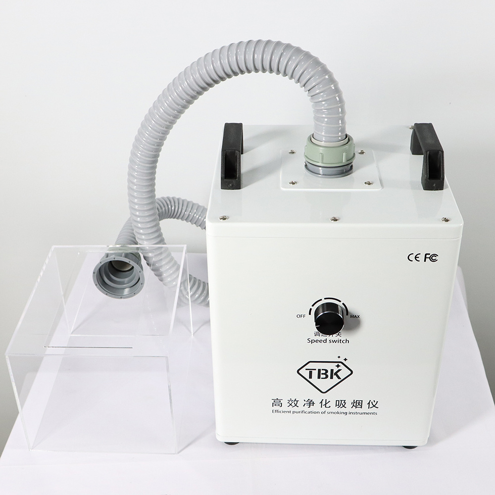 TBK-628 Welding Fume Extractor Smoke Absorber Machine Gas Remover Air Dust Cleaner solder extractor