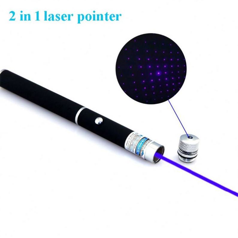 2 in 1 star pattern AAA batteries Green Laser Pointer Pen purple red laser light for cat laser pen