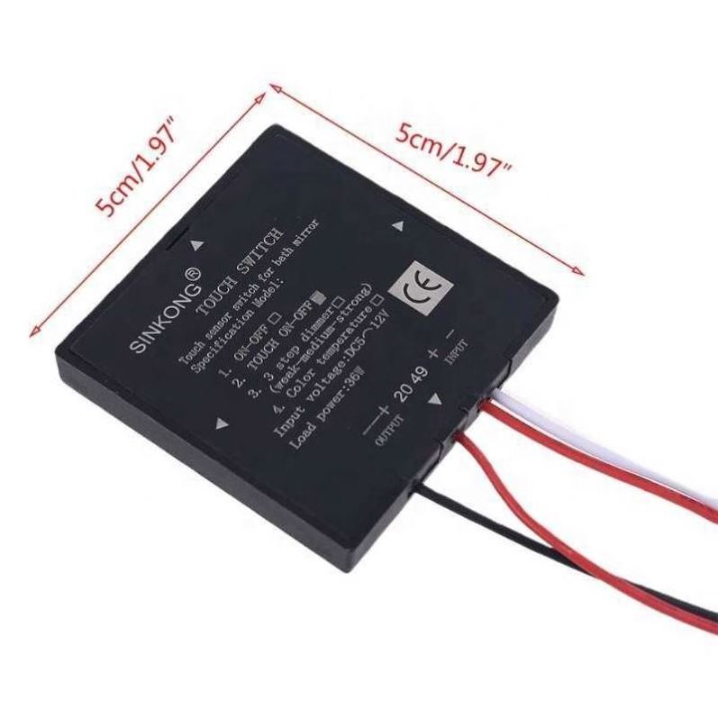 5-12V Mirror Lamp for Touch Sensor Dimmer LED Control Module Isolated for Touch Switch for Bathroom Mirror Easy to Use