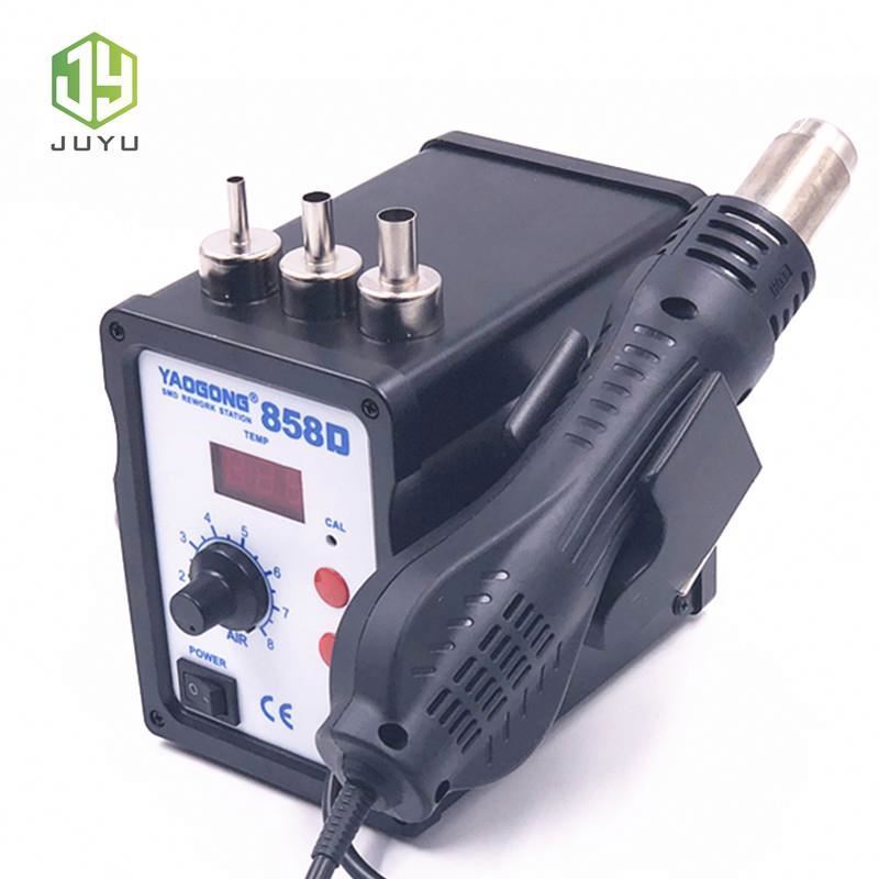 high -quality 858D 110V /220V plastic digital welding hot air heating gun for repair cellphone