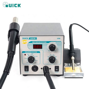 Quick 706w+ Lead Free Digital Electronic Bga Rework Soldering Station 2 in 1 Hand Hot Air Gun Soldering Station