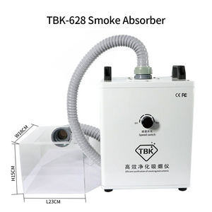 TBK-628 Welding Fume Extractor Smoke Absorber Machine Gas Remover Air Dust Cleaner solder extractor