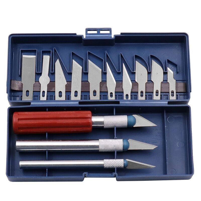 Professional 13 Piece set of handmade tools hobby craft knife metal carving knife set for engraving seal paper-cut carving