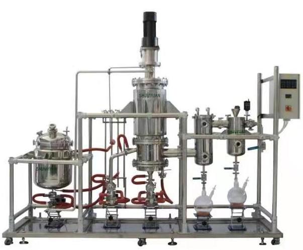 High quality  Stainless steel wiped film molecular distillation system for crude oil