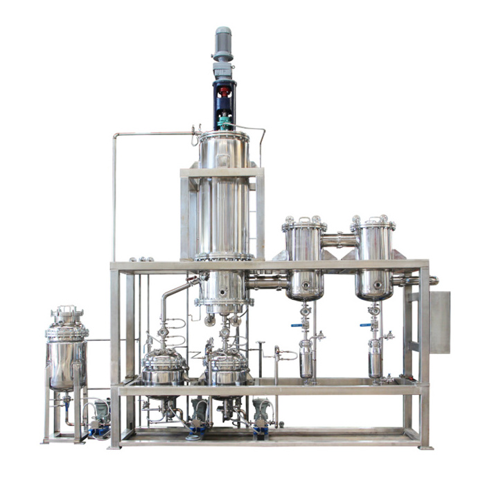 High quality  Stainless steel wiped film molecular distillation system for crude oil