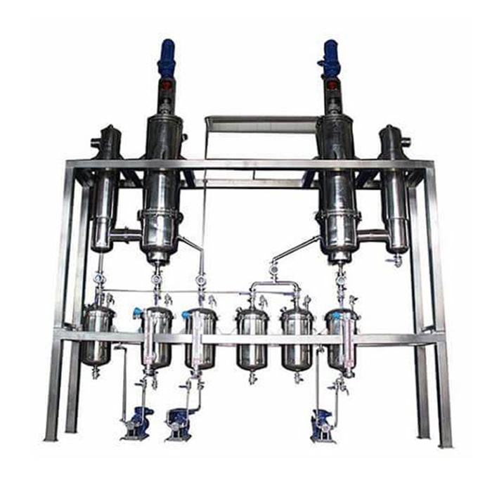 High quality  Stainless steel wiped film molecular distillation system for crude oil