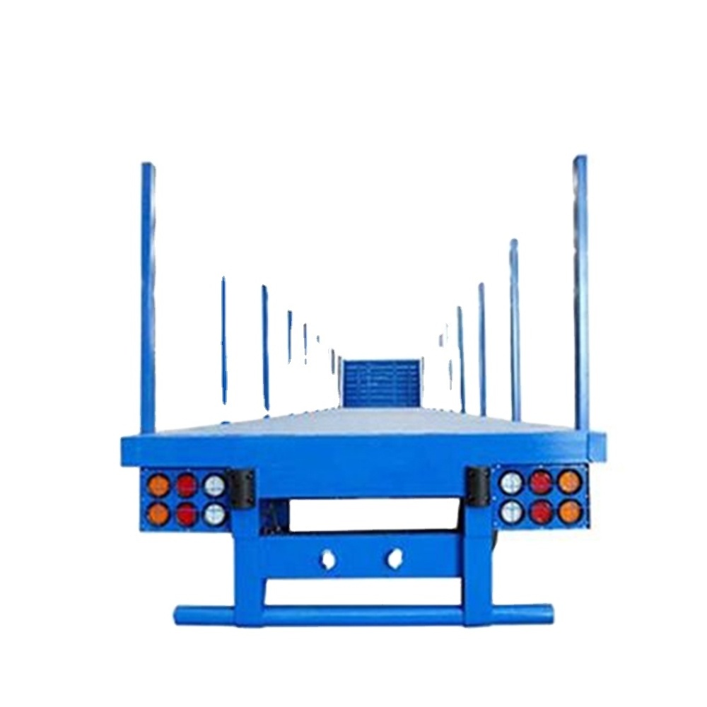 Aotong brand 3 axles Container truck trailer with side poles for timber and sugar cane transportation