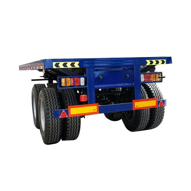 4 axles 20 40 48 53 feet trailer for container transport with high bed container chassis