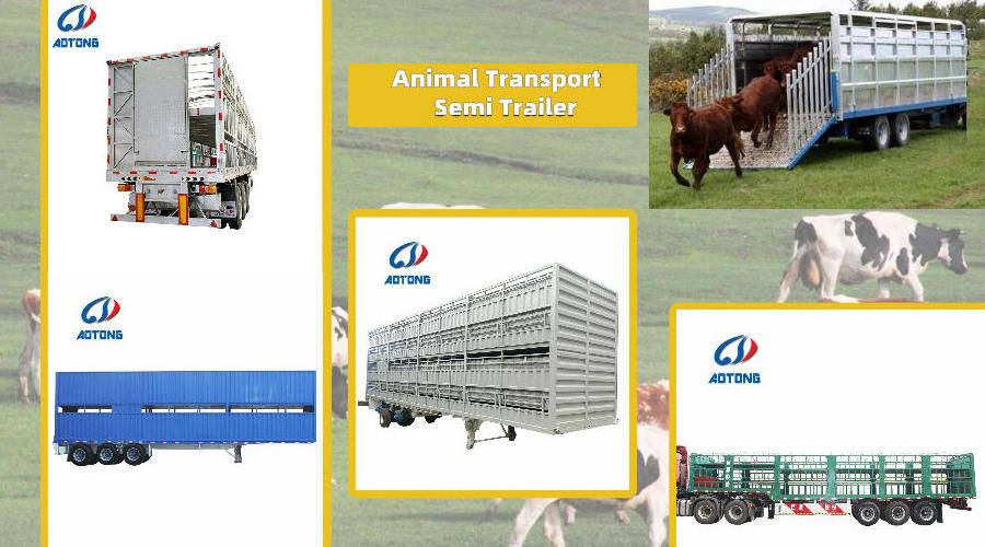 Double Deck 3-axle animal transport Storehouse barssemi trailer/livestock semi truck trailer /fencing trailer for sale