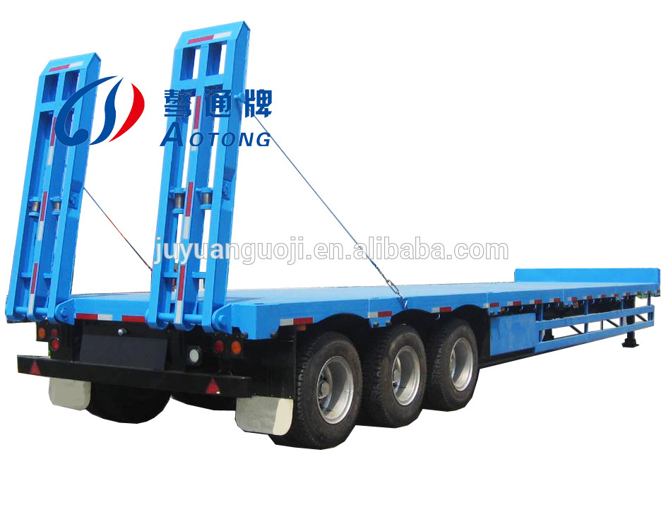 Multi Axles Lowbed Mafi Truck Trailer (Roll Trailer For Heavy Machines) lowboy semi truck trailers with detachable sidewall