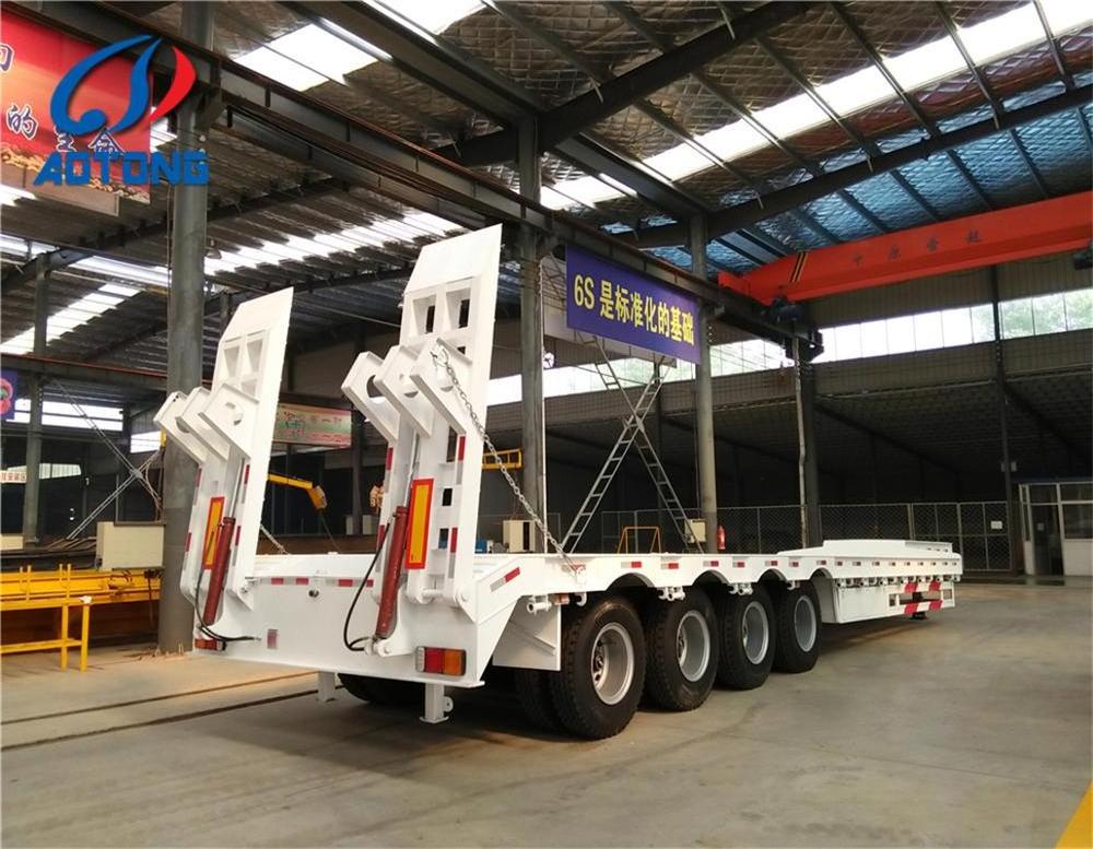 3 axle 40 tn 40ft low bed trailer dimensions 50t 40 ton 30 ton gooseneck low bed trailer low bed truck trailer specification