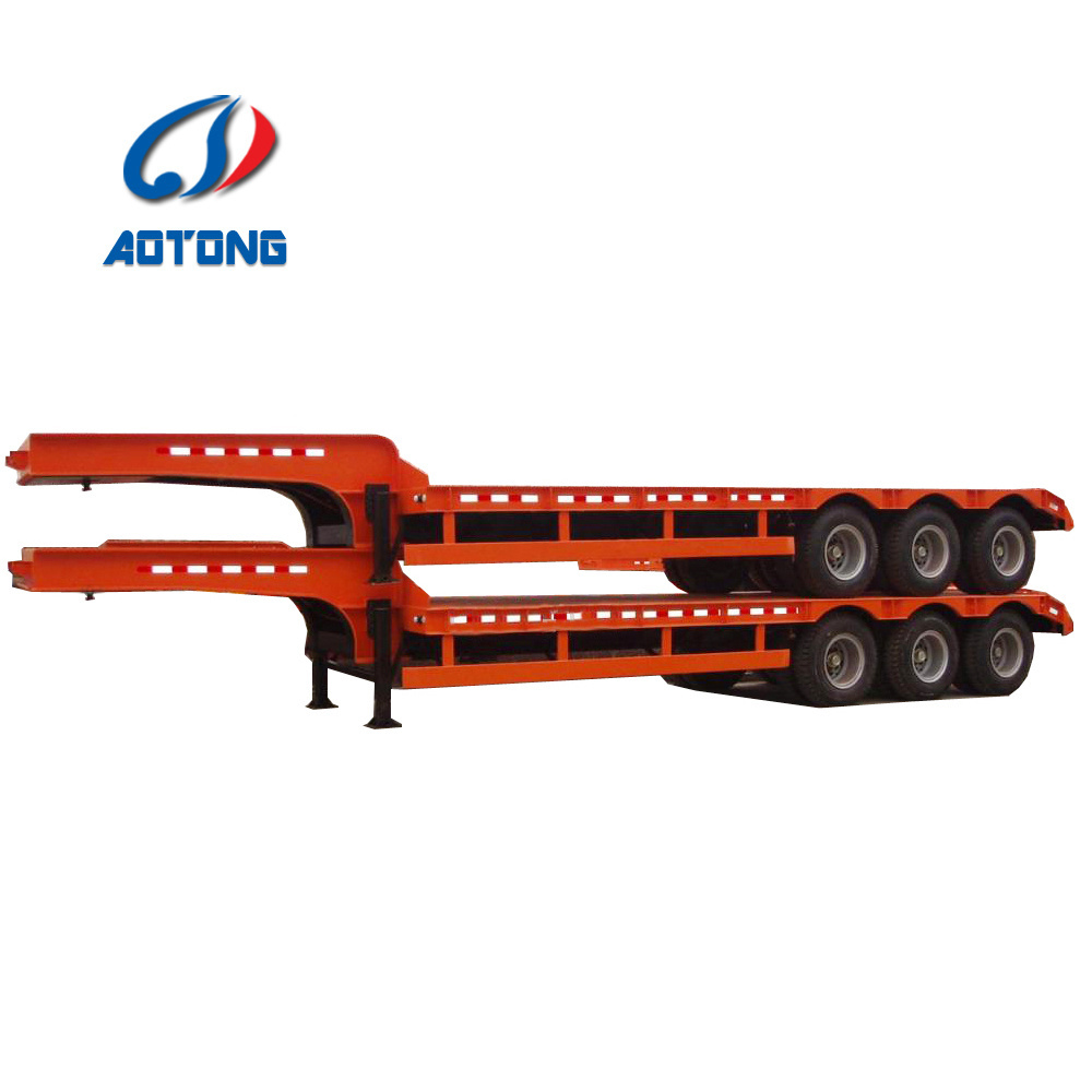 3 axle 40 tn 40ft low bed trailer dimensions 50t 40 ton 30 ton gooseneck low bed trailer low bed truck trailer specification