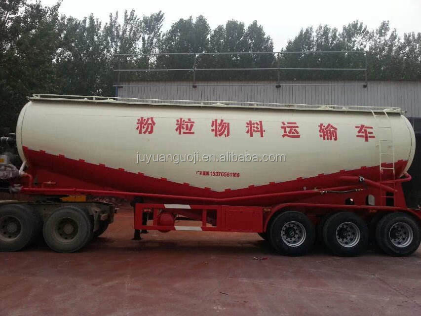 3 axle 45M3 V type bulk cement tanker powder tank semi trailer