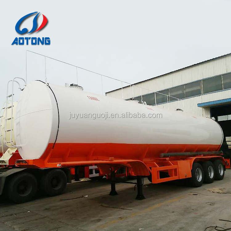 3 axle 46CBM Fuel Tanker / Oil Diesel Transport Truck Semi Tank Trailers lpg tank