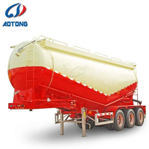 Aotong 3 axles 50-60 ton cement bulker and bulk powder tank semi trailers for sale/Cement bulk trailer