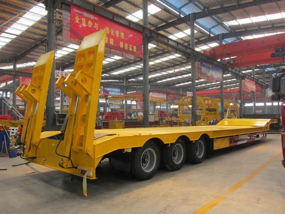 Multi Axles Lowbed Mafi Truck Trailer (Roll Trailer For Heavy Machines) lowboy semi truck trailers with detachable sidewall