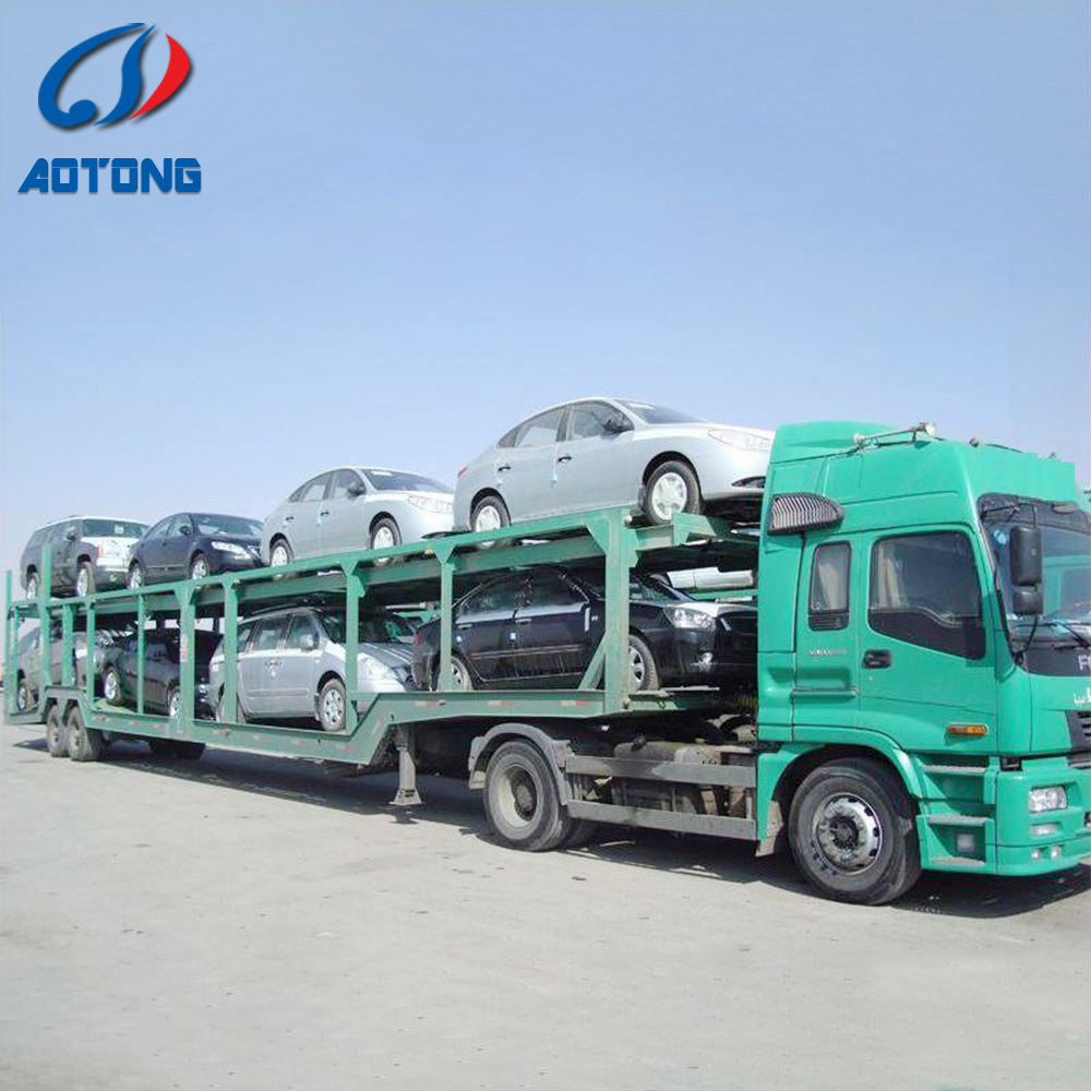 6car 10car  mover 2 axles heavy load special car carrier semi vehicle trailer electric semi truck for cars transport