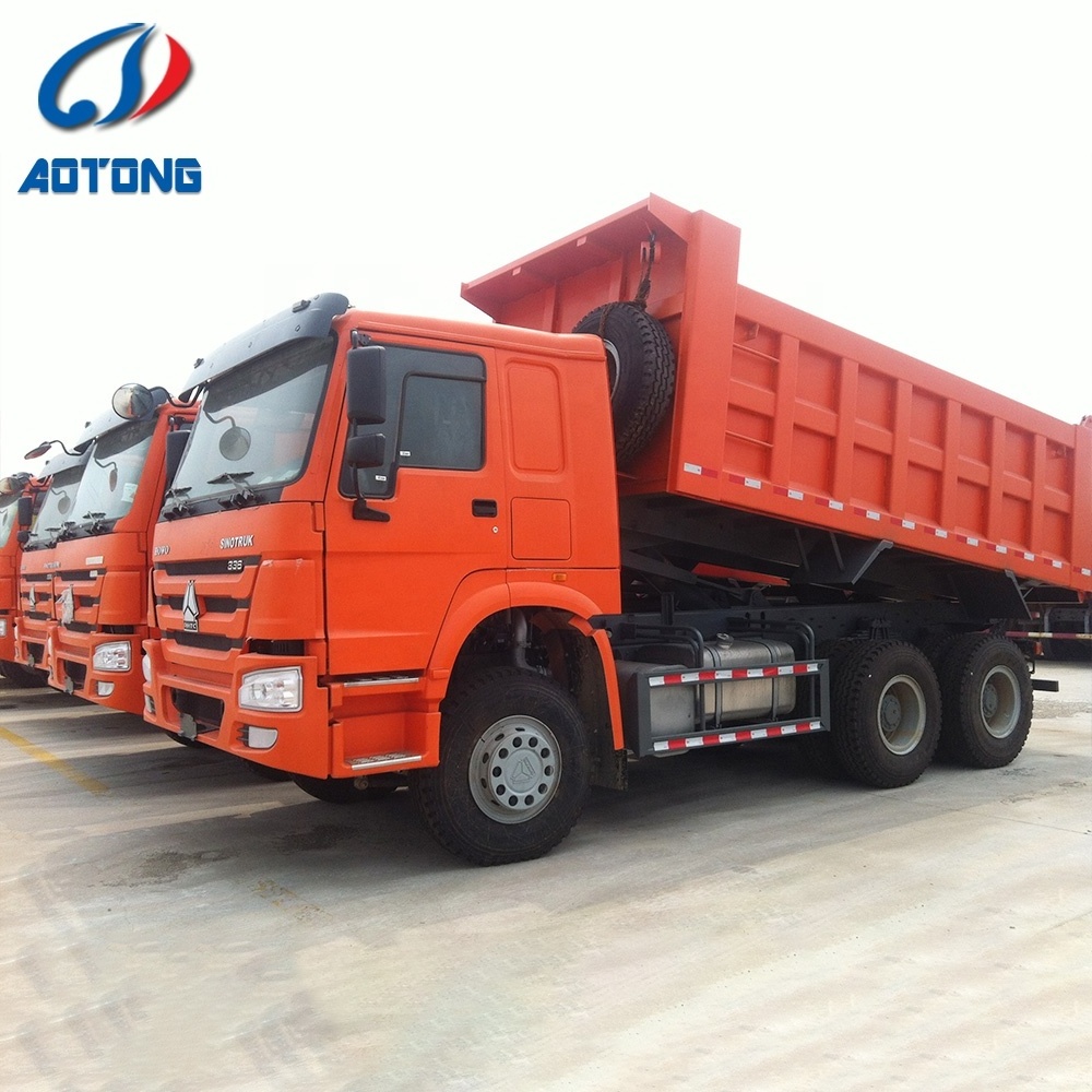 China new 6X4 371 Hydraulic Cylinder Dump Truck  and 40 ton sand tipper trucks For Sale