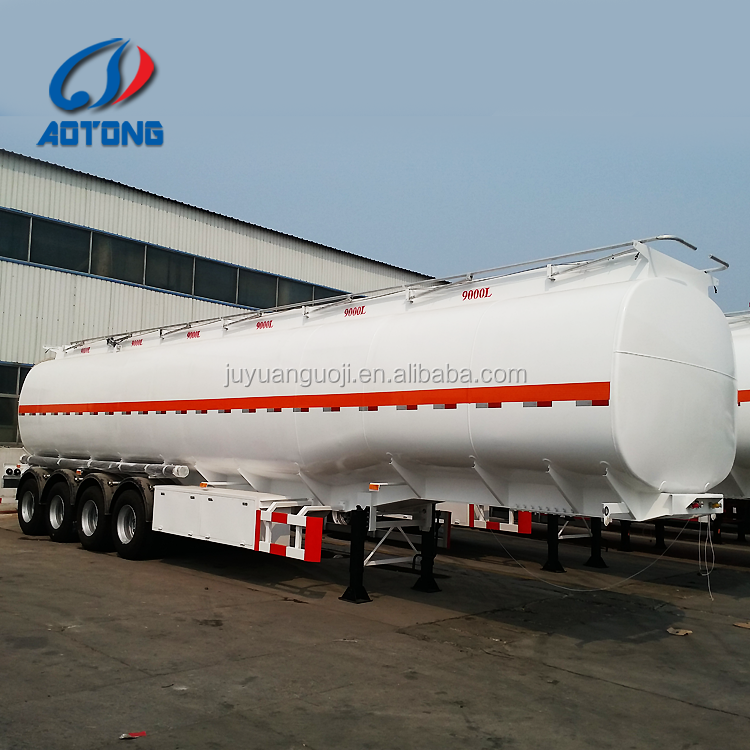 3 axle 46CBM Fuel Tanker / Oil Diesel Transport Truck Semi Tank Trailers lpg tank