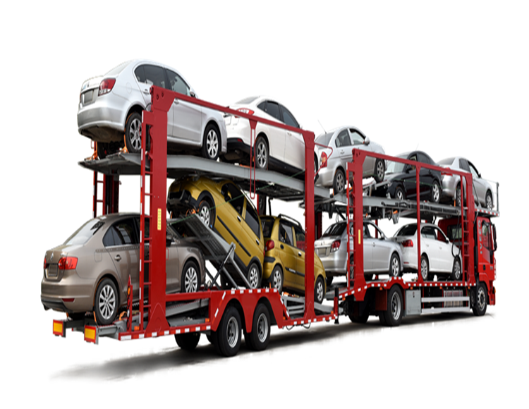 6car 10car  mover 2 axles heavy load special car carrier semi vehicle trailer electric semi truck for cars transport