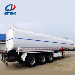 3 axle 46CBM Fuel Tanker / Oil Diesel Transport Truck Semi Tank Trailers lpg tank