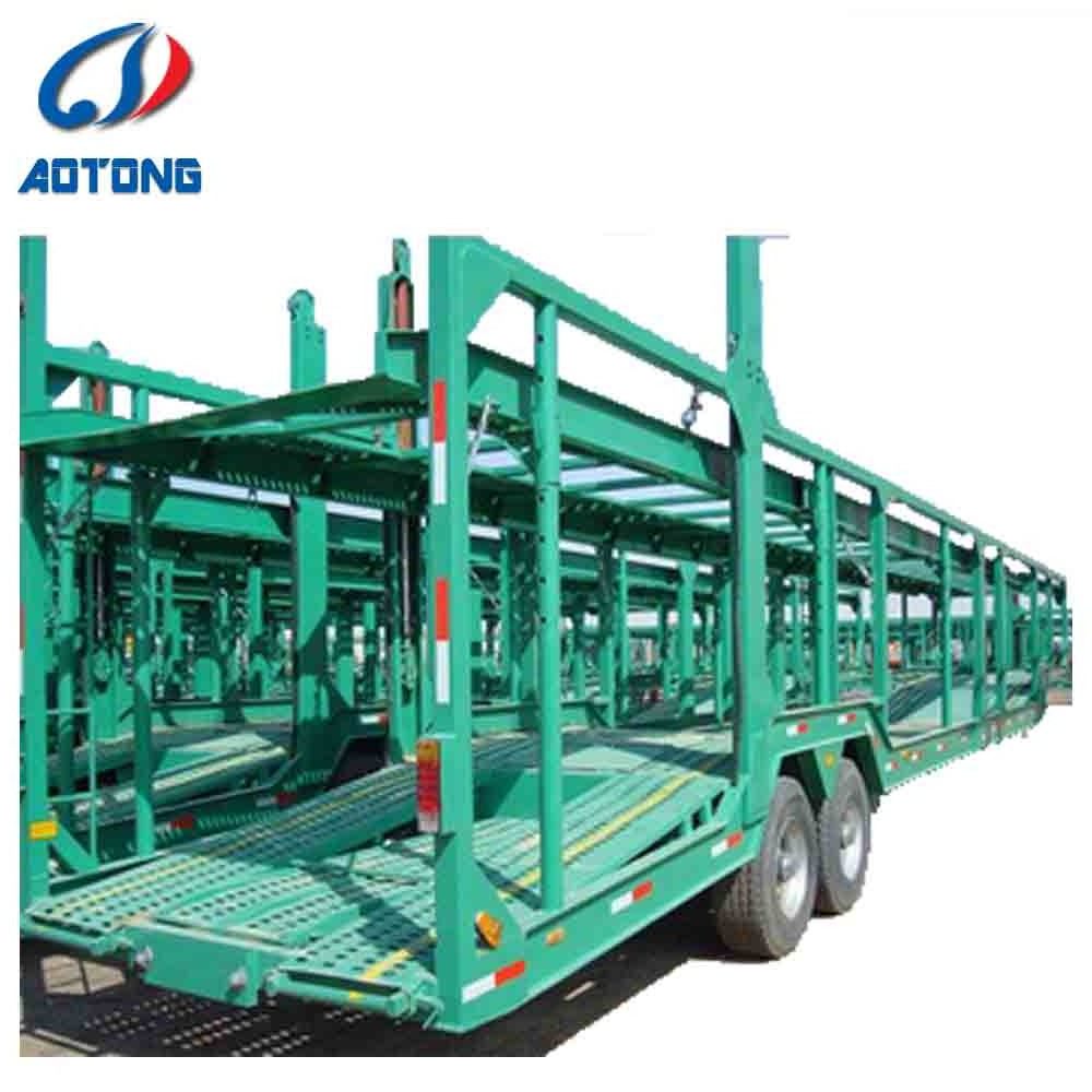 6car 10car  mover 2 axles heavy load special car carrier semi vehicle trailer electric semi truck for cars transport