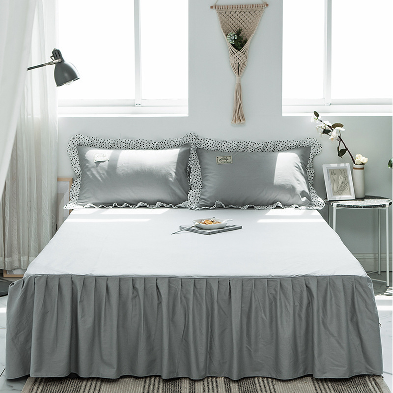 The New Colchas Para Cama Plain Cotton Fitted Bed Sheet Duvet Cover 100% Cotton Bedding Set