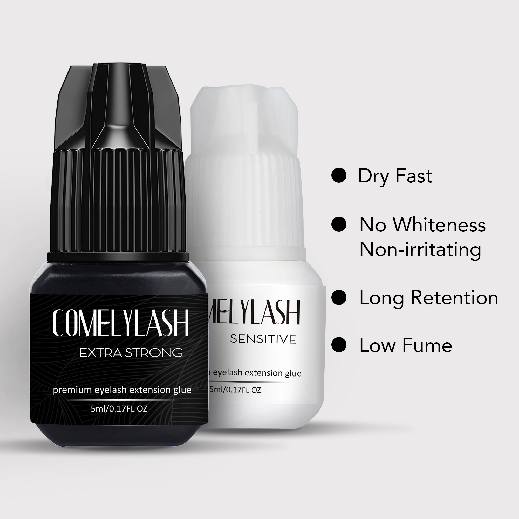 Custom Eyelash Packaging Lash Glue For Sensitive Eyes Lash Adhesive Glue Eyelash Extension Glue