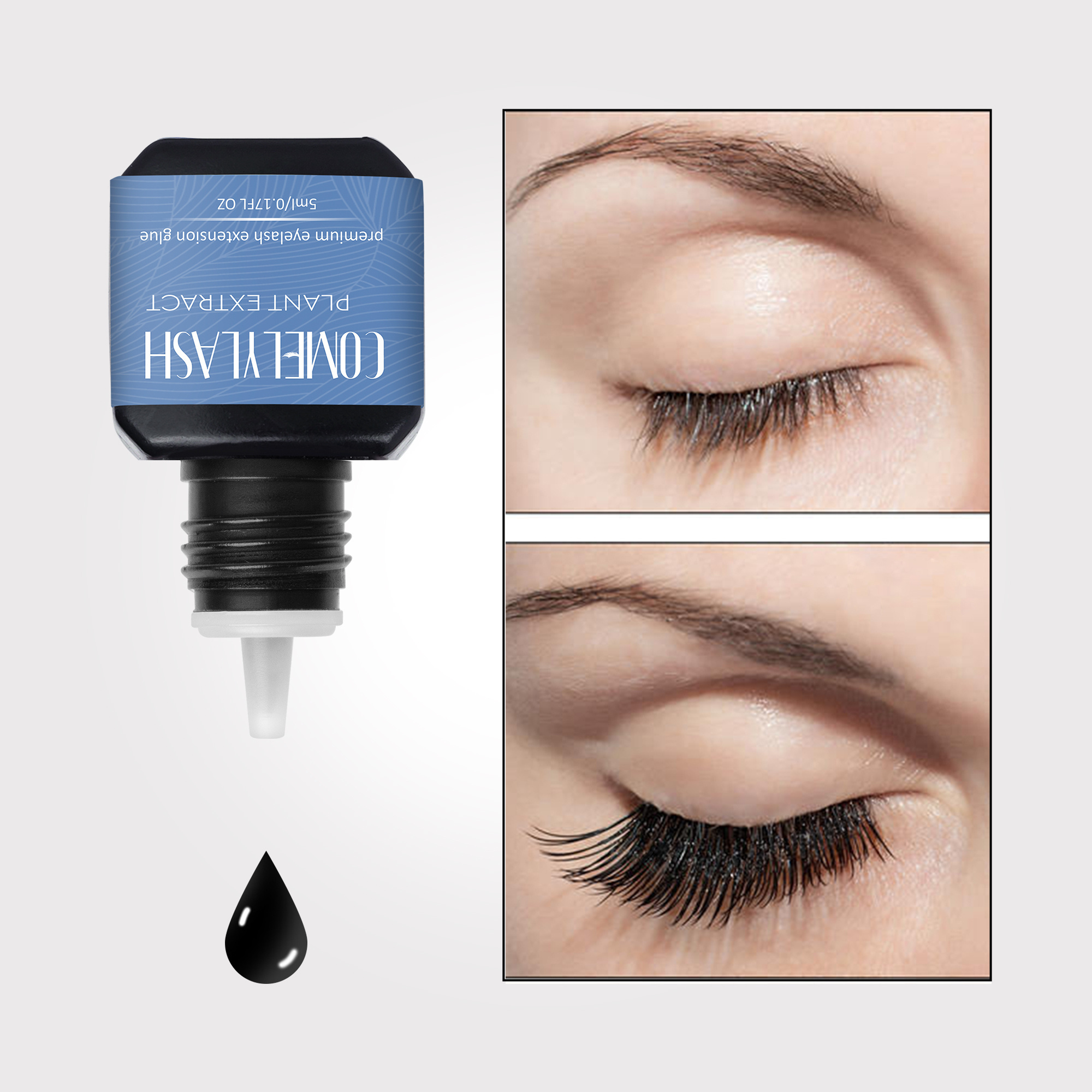 Custom Eyelash Packaging Lash Glue For Sensitive Eyes Lash Adhesive Glue Eyelash Extension Glue