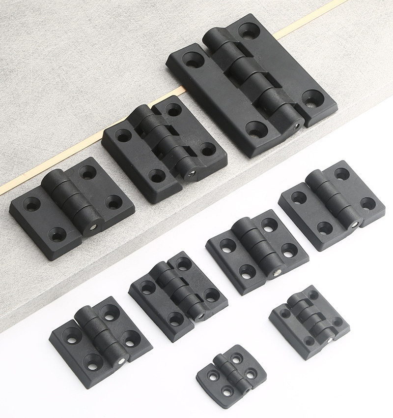 Bulk Small Mini Ball Bearing Concealed Constant Friction Torque Hinge Industrial Toolbox Black Plastic ABS Nylon Hinge