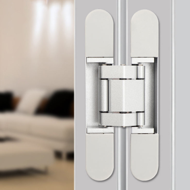 Heavy Duty Invisible 3D Concealed Hidden Hinges For Aluminum Wooden Door 180 Degree Adjustable Concealed Door Hinge