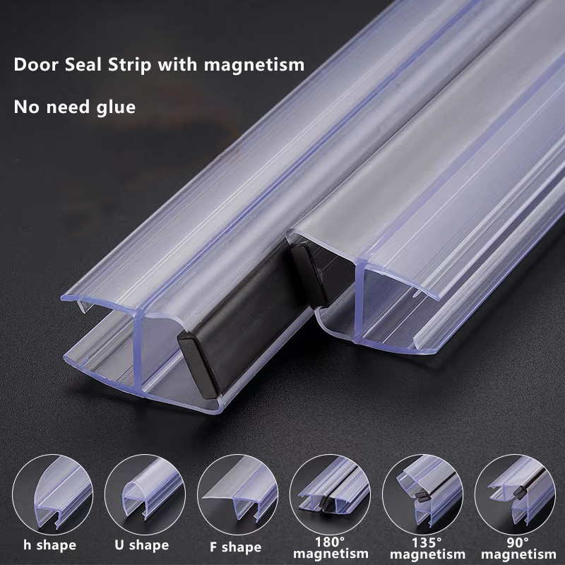 Customized PVC Waterproof Shower Seal for Glass Door Enclosure U Shaped ...