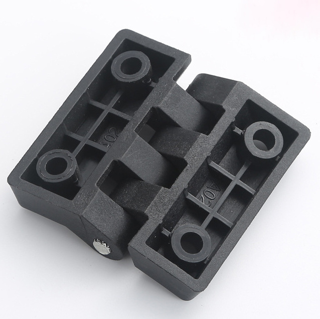 Bulk Small Mini Ball Bearing Concealed Constant Friction Torque Hinge Industrial Toolbox Black Plastic ABS Nylon Hinge