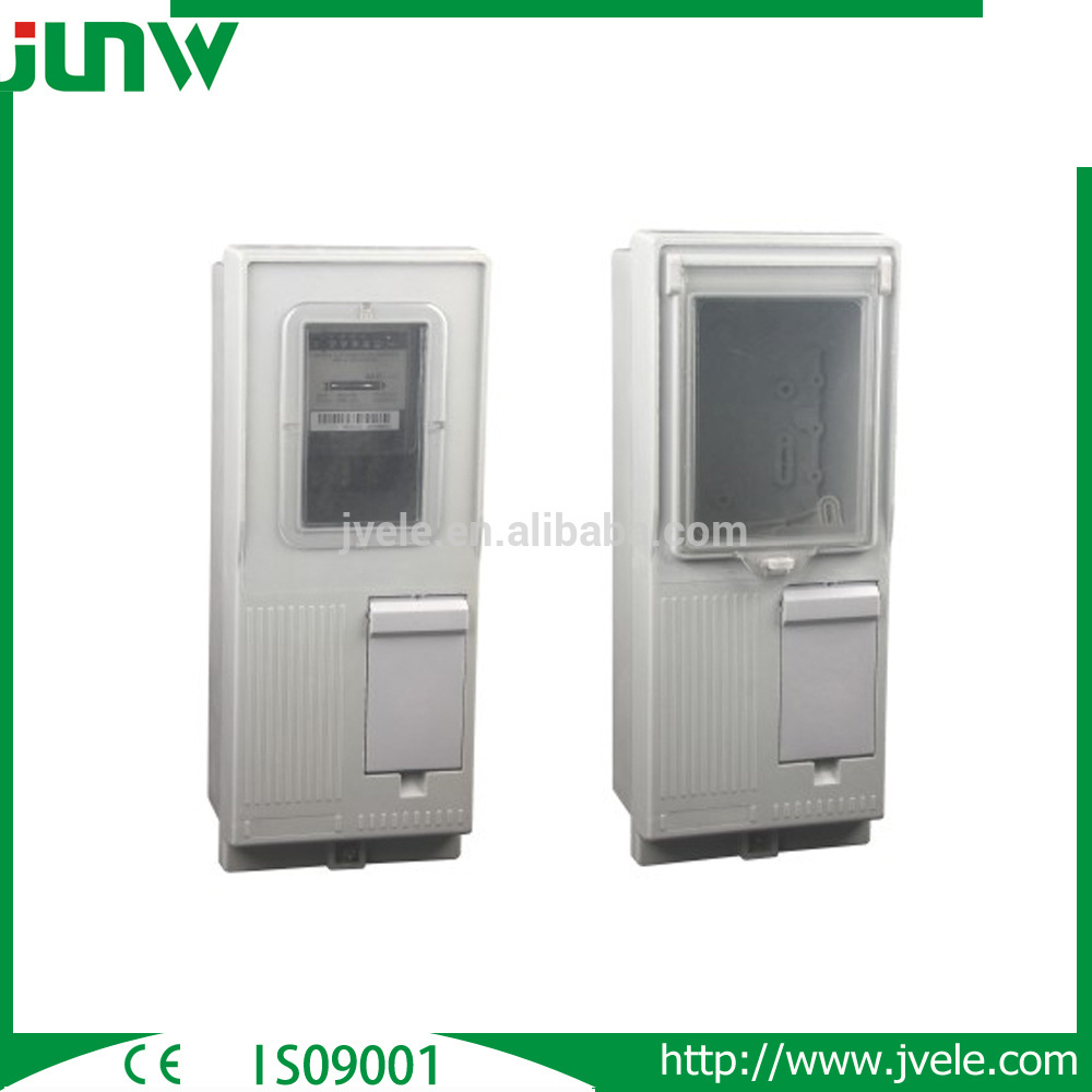 electric power box & Single phase 3 phase prepayment energy meter with hinges,lock and key