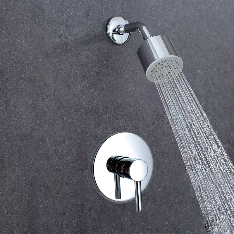 JVK Single Handle Black UPC Bathroom Shower Mixer Valves Brass Concealed Shower Faucet