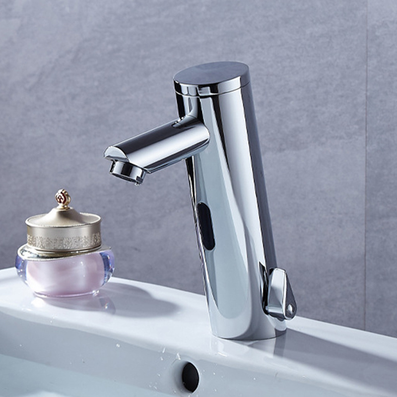 Smart Electronic Bathroom Touchless Basin Tap Mixer Temperature Adjustable Hot and Cold Water Automatic Sensor Faucet