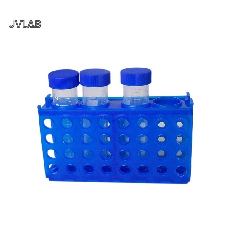 PP Racks Multi-purpose Test Tube Holder Plastic Centrifuge Tube Stand 4-sides Laboratory Holder Lab Supplies