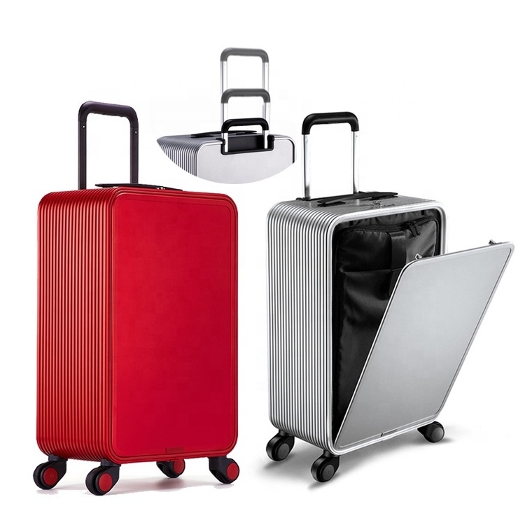 Full Aluminium Cabin  Hare Suit Case Carry On Trolley Luggage Travel Suitcase For Sale