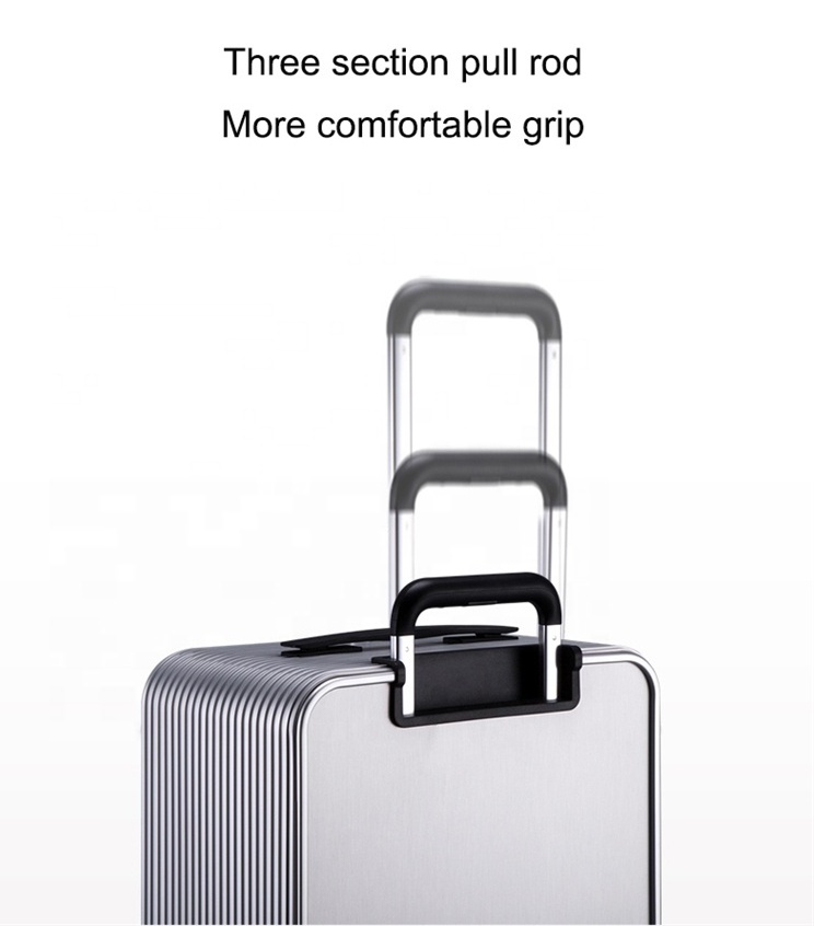 Full Aluminium Cabin  Hare Suit Case Carry On Trolley Luggage Travel Suitcase For Sale