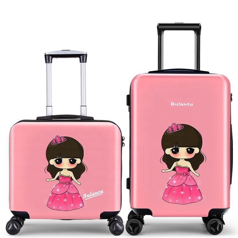 20 Inch Trolly Luxury Business Bags Travel Bags Custom Expandable Abs Girls Luggage For Kids / Children