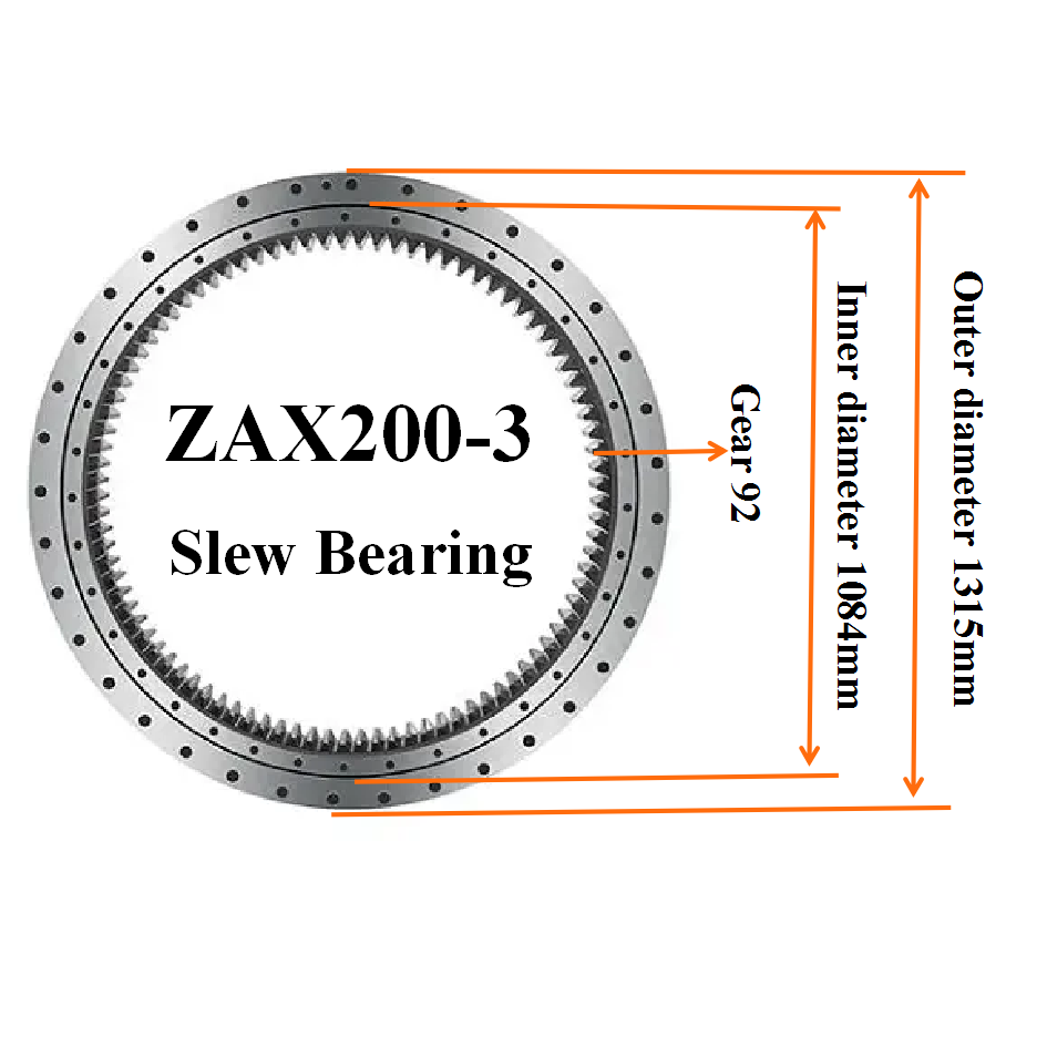 Customize Nonstandard Heavy Excavator 50Mn Large Diameter Excavator Turntable Slewing Bearing