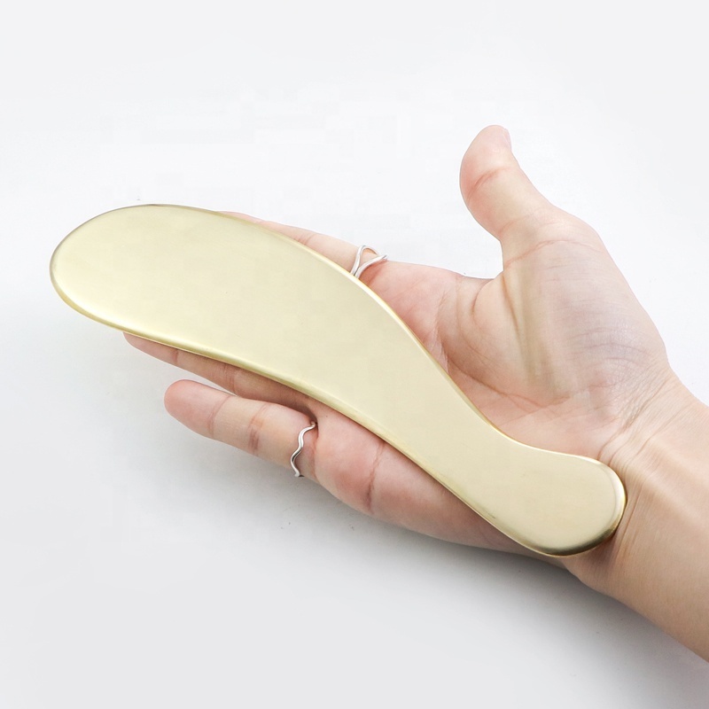 Chinese Copper Gua Sha body physical therapy scraping Massage Tool Medical Grade S shape Pure Copper Gua sha Board