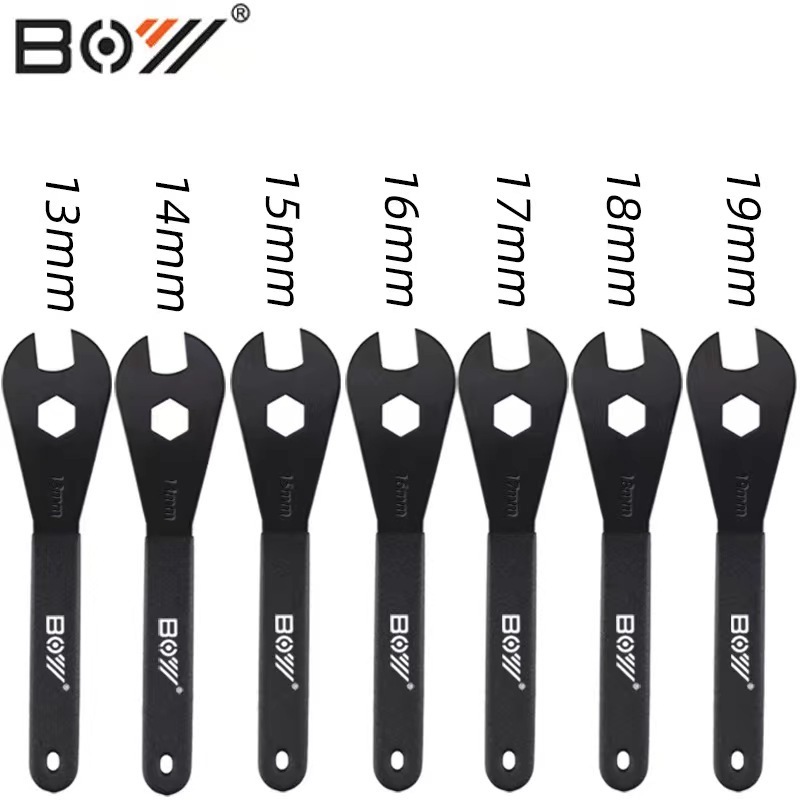 Durable Carbon Steel Bike Head Hub Cone Spanner Pedal Headset Repair Wrench Shop Tools for Bicycle Repair Accessories