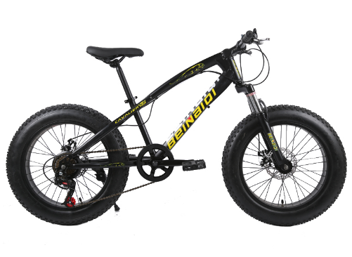 20 Inch Fat Bike 4.0 Fat Tire Bicycle Children Beach Snow Bike 7/21/24/27 Speed Mountain Bicycle for Kid Steel Moutain Bike 16kg